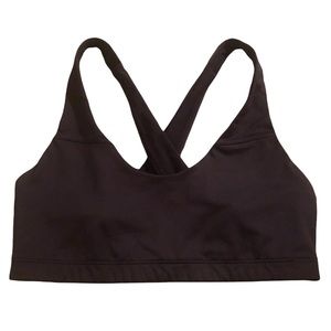 Victoria’s Secret Sport Criss Cross Back Strap Black Bra Medium